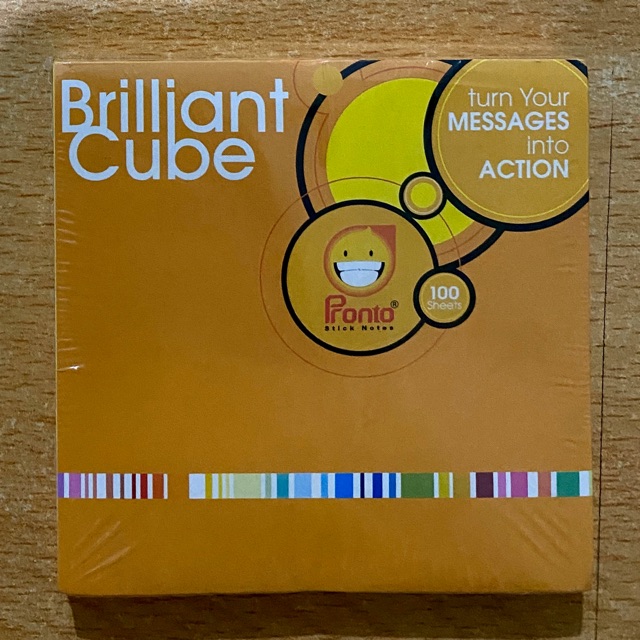 

Post It Pronto BC 75x75 mm /Pronto Brilliant Cube 75 x 75 mm (100 Sheets)