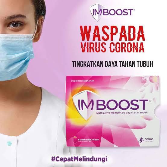 Imboost Tablet  Suplemen Daya Tahan Tubuh 1 Strip isi 10 Tablet Original