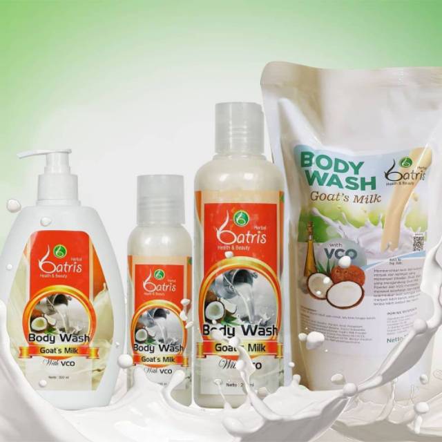 BODY WASH S GOAT MILK BATRISYIA TERBAIK /MENCERAHKAN/MELEMBABKAN