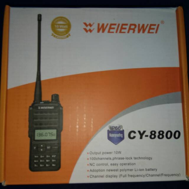 Ht weierwei cy-8800, vhf, 10watt