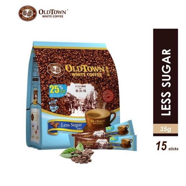 

Oldtown White Coffee Less Sugar (15Sticks x 1PacK) Old Town Less Sugar