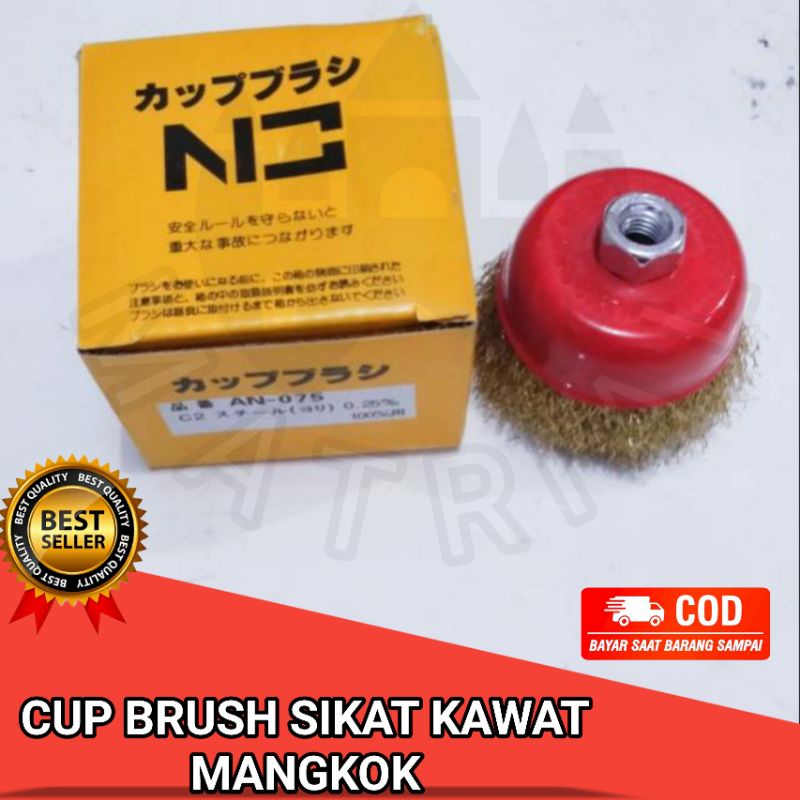 Sikat Kawat Mangkok | Sikat Kawat Gerinda | Cup Brush 0,25x100ml