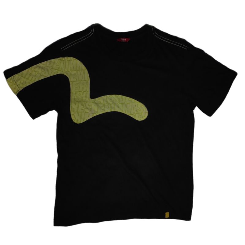 Tshirt Kaos Evisu Hitam Second Original