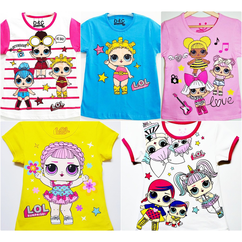  Baju  Kaos  anak  Perempuan  untuk umur  1 10  Tahun  motif 