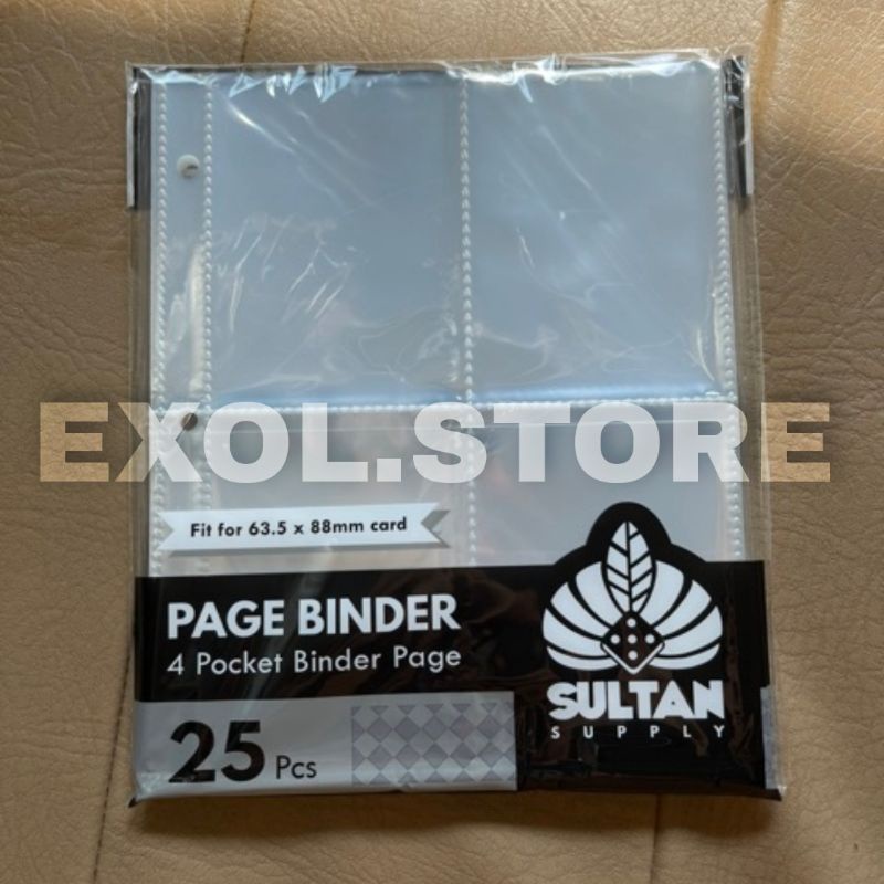 SULTAN BINDER PHOTOCARD SLEEVE 8P (4p bolak balik) untuk Binder A5
