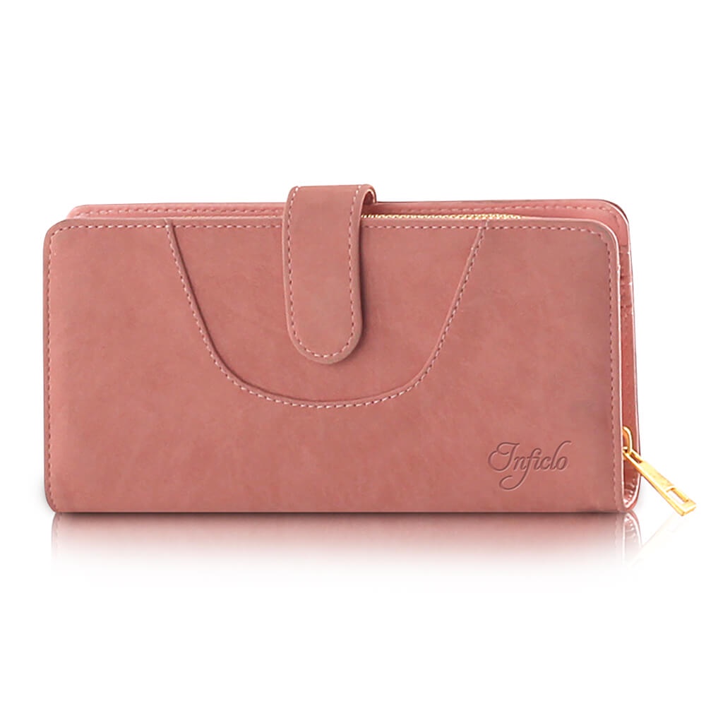 Inficlo-Dompet Wanita Lipat  Original Bahan Leonardo Size 29x9x2 Salem