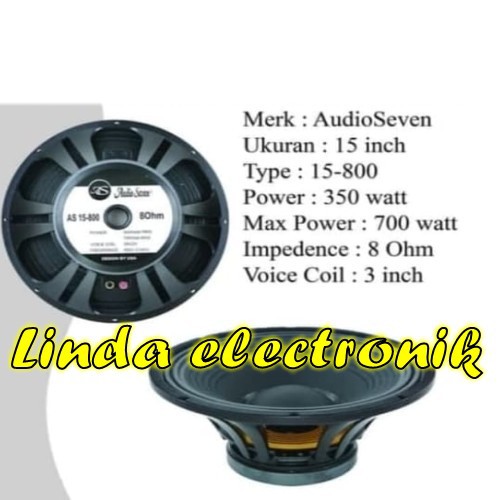 speaker audio seven As 15-800 15inch as 15800 ORYGINAL as15800