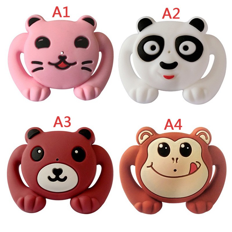 Iu Dot / Empeng Bahan Silikon Motif Kartun Beruang Untuk Bayi-2