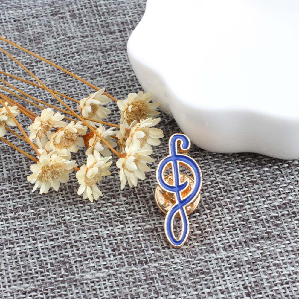 Lanfy Bros Nota Musik Lucu Minimalis Musical Note Travel Commemorative Badge Pin Kerah Pin Enamel Pin