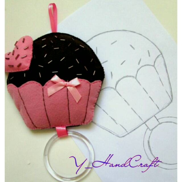 Aplikasi boneka flanel gantungan lap