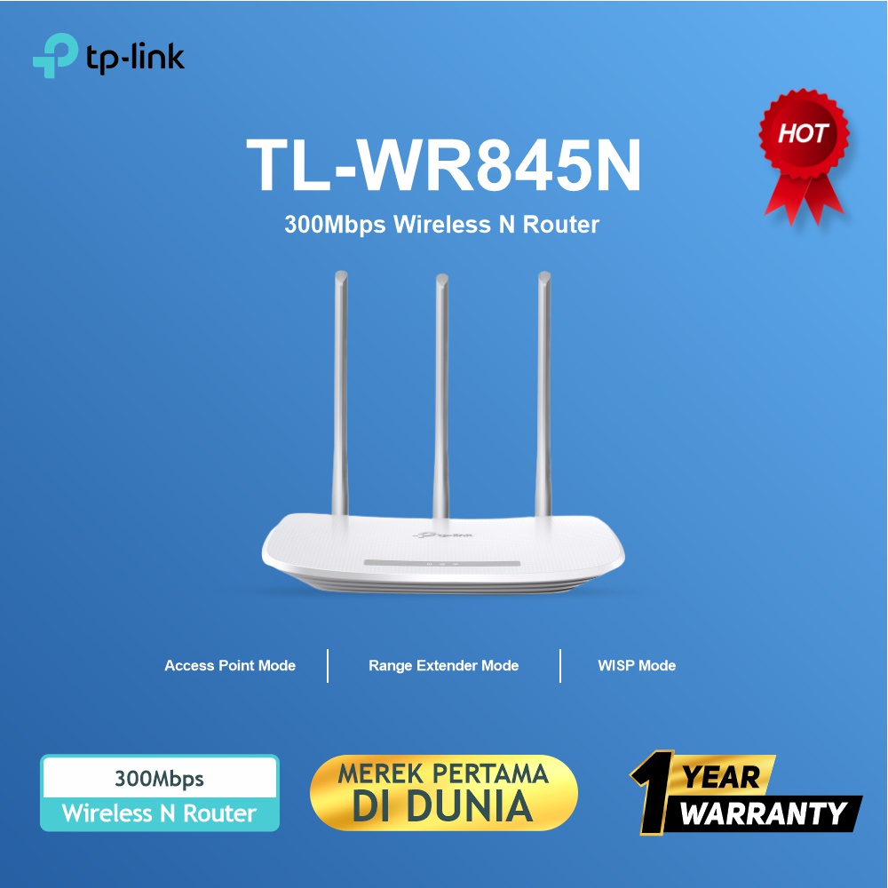 TP-LINK TL-WR845N 300Mbps Wireless N Router Tplink WR845N 845N Garansi Resmi