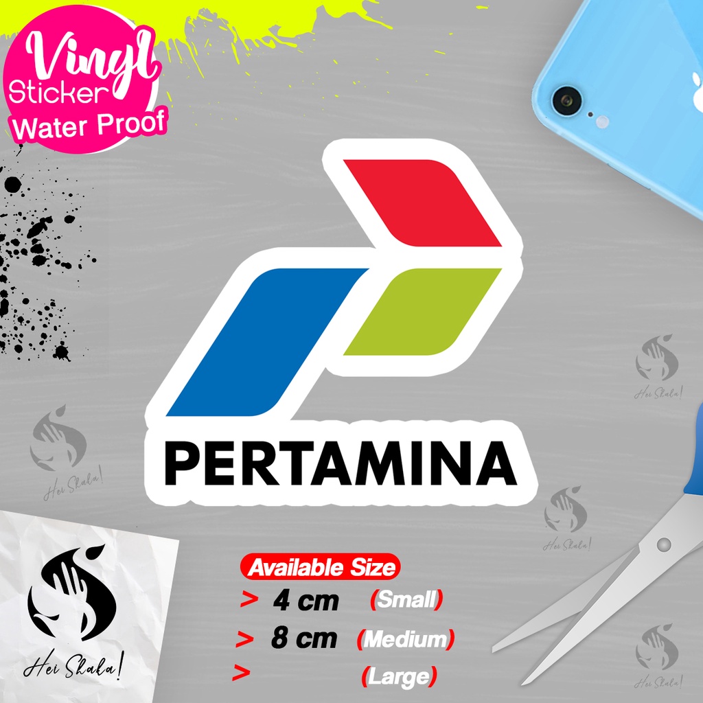 

Stiker Pertamina Sticker Logo Perusahaan BUMN Bahan Vinyl Anti Air