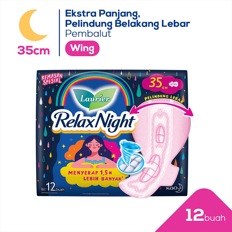 Laurier Relax Night Wing 35cm isi 12