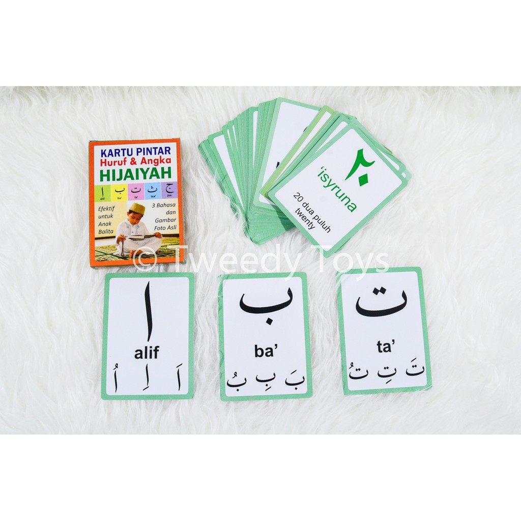 TweedyToys - Flashcard Kartu Pintar Hijaiyah Murah