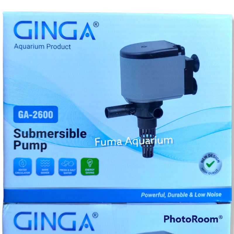 GINGA 2600 GA-2600 Pompa Filter Air Aquarium Aquascape Submersible Pump Power Head