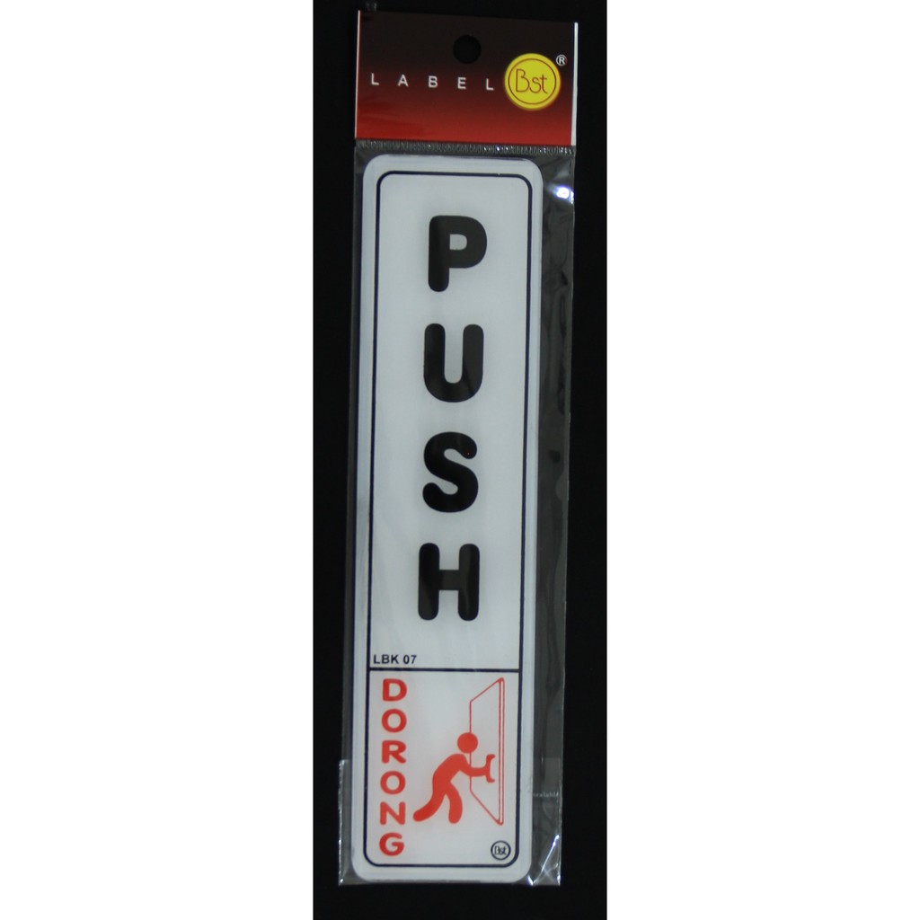 

Label Akrilik Push/Dorong