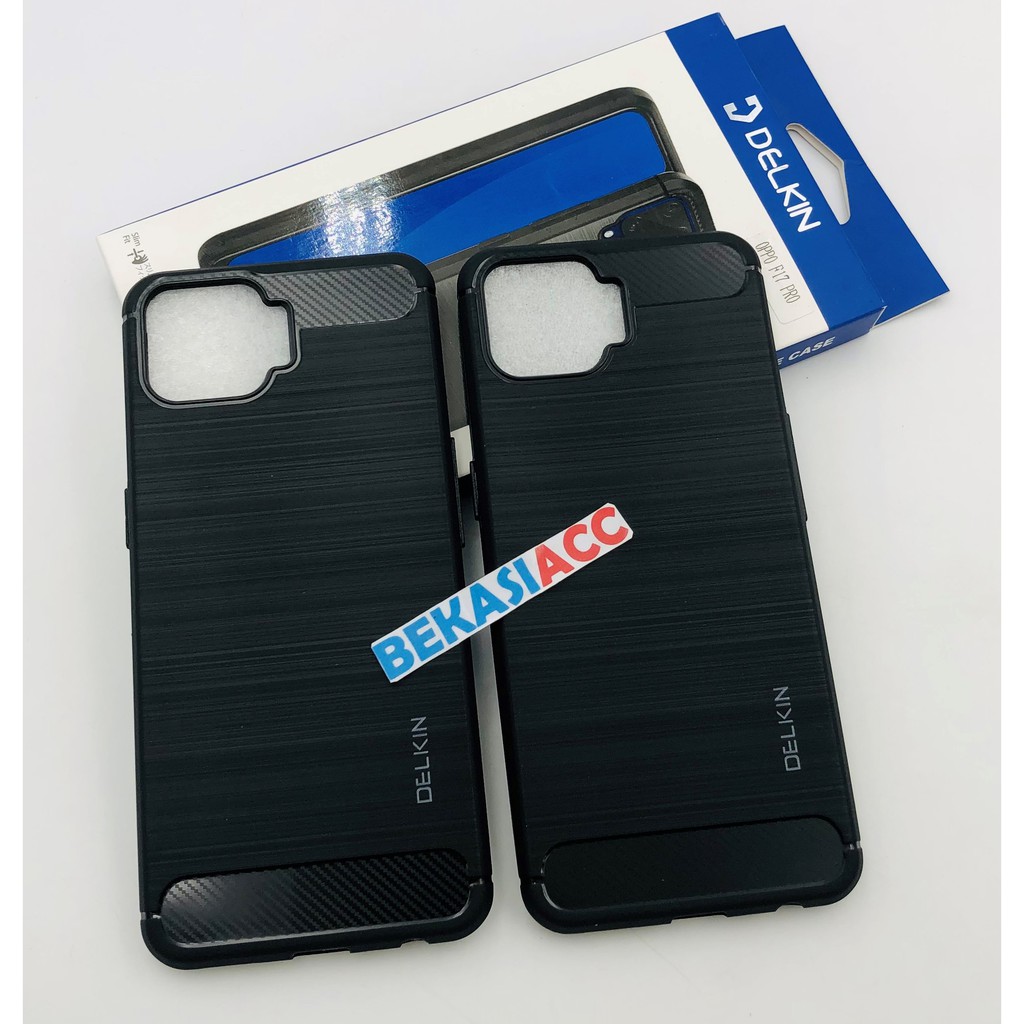 SILIKON OPPO RENO 4F DELKIN KARBON / SOFT CASE OPPO A93 CASE DELKIN