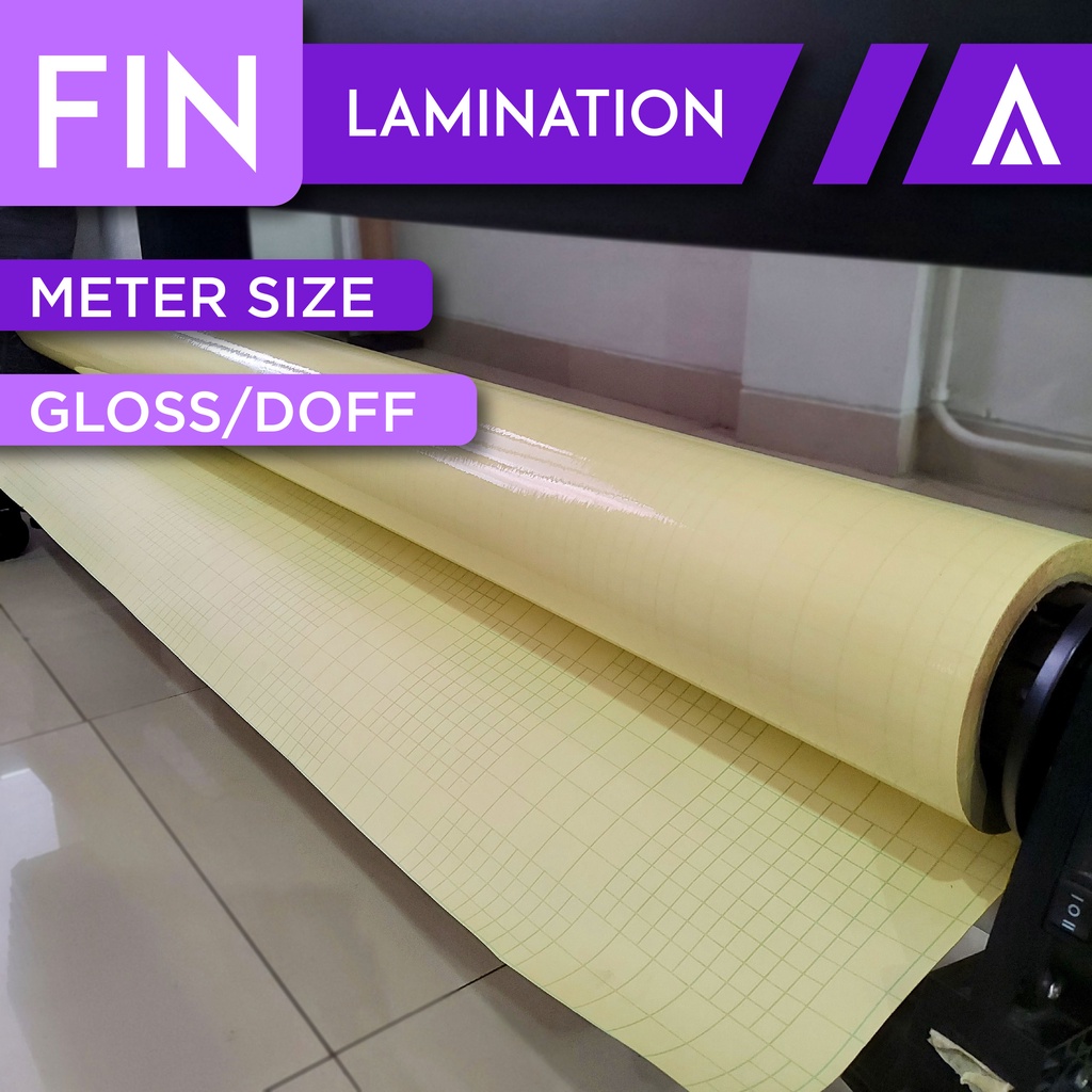 Tambahan Laminasi Glossy / Doff Meteran