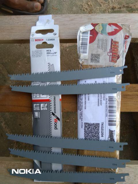 Mata Gergaji Sabre Saw Bosch S2345x Progressor For Wood 5 Pcs
