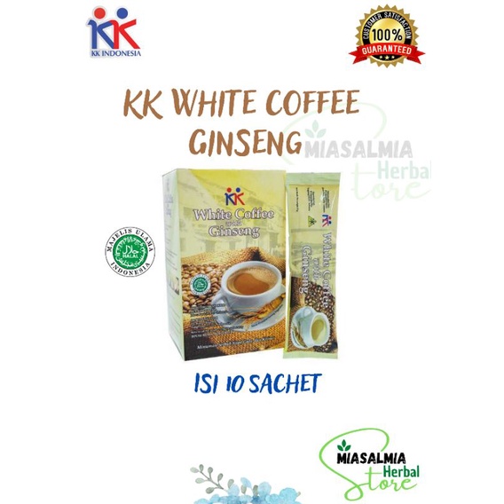 

Kopi Susu Gingseng KK White COFFE ( 10 Sachet ) Menguatkan Stamina dan Kesuburan