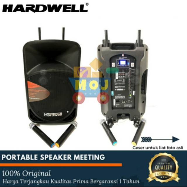 Speaker aktif portable hardwell 12 bwr original bluetooth 12bwr aktiv