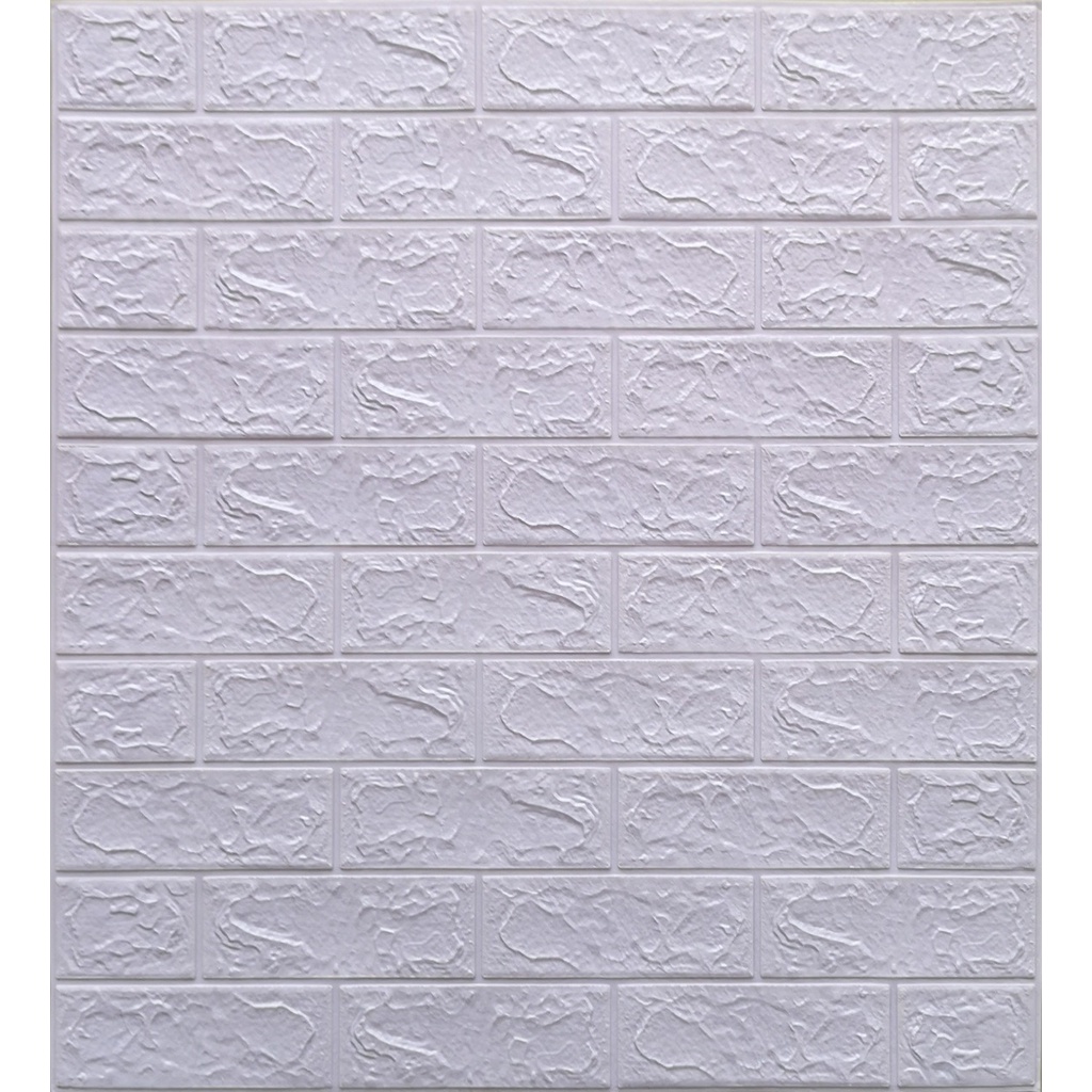 BISA COD!! Wallpaper 3D FOAM / Wallfoam Dinding 3D Motif Bata Premium High Quality 3mm TERMURAH!-Soft Purple