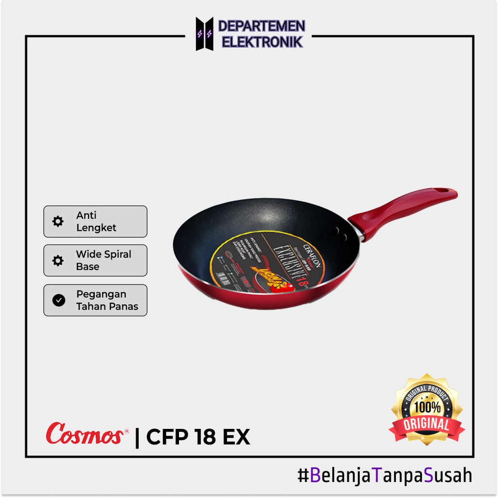 Ceraflon Cosmos Exclusive CFP-18 EX F – Non Stick Frying pan / 18 cm MURAH BANGET / GARANSI RESMI