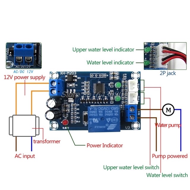 module sensor air otomatis - water level controller automatic