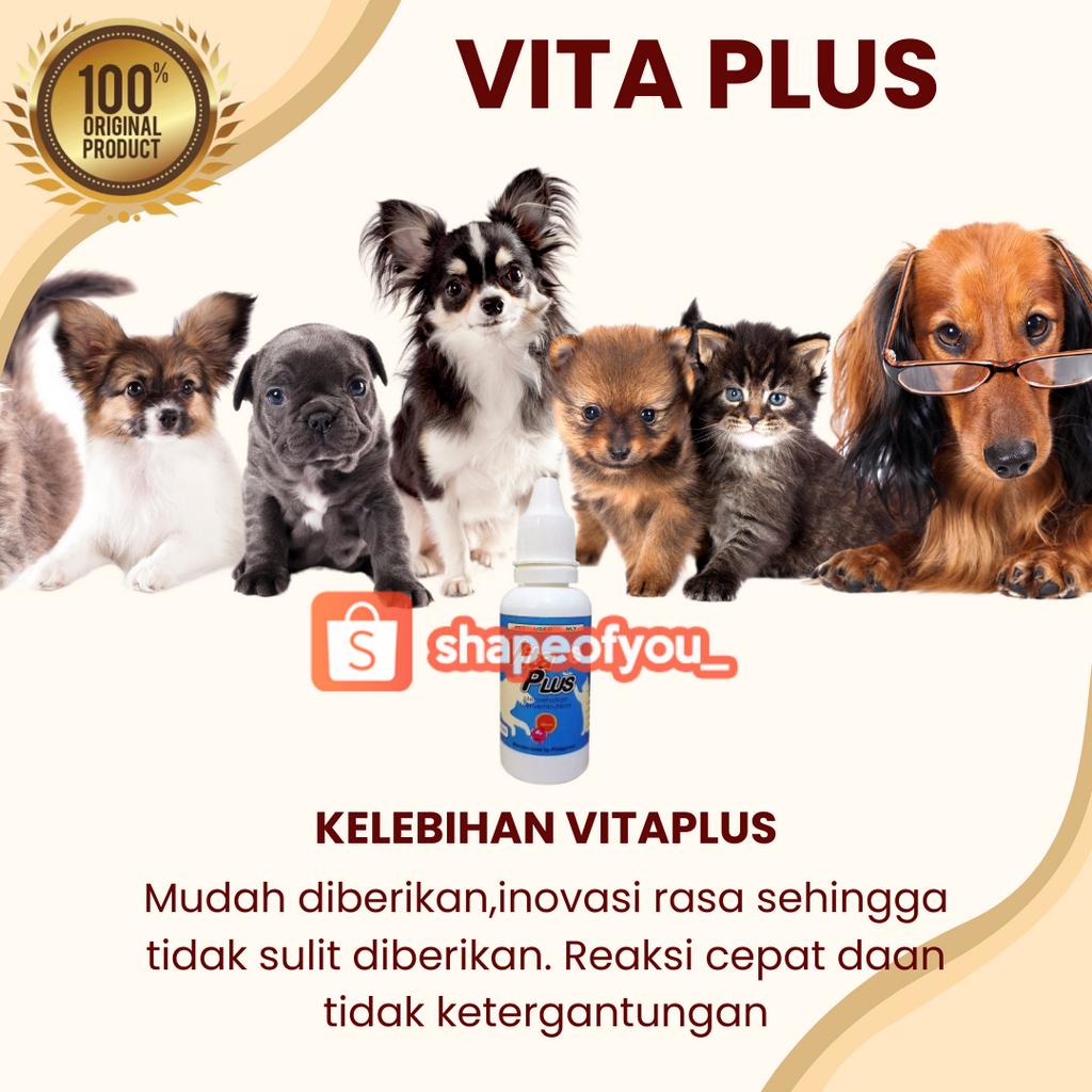 Vitaplus Vita Plus 30ml Multivitamin Kucing Anjing Vitamin 30 ml