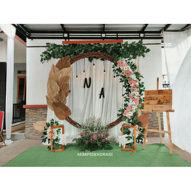 Backdrop Lamaran / Akad / Pernikahan