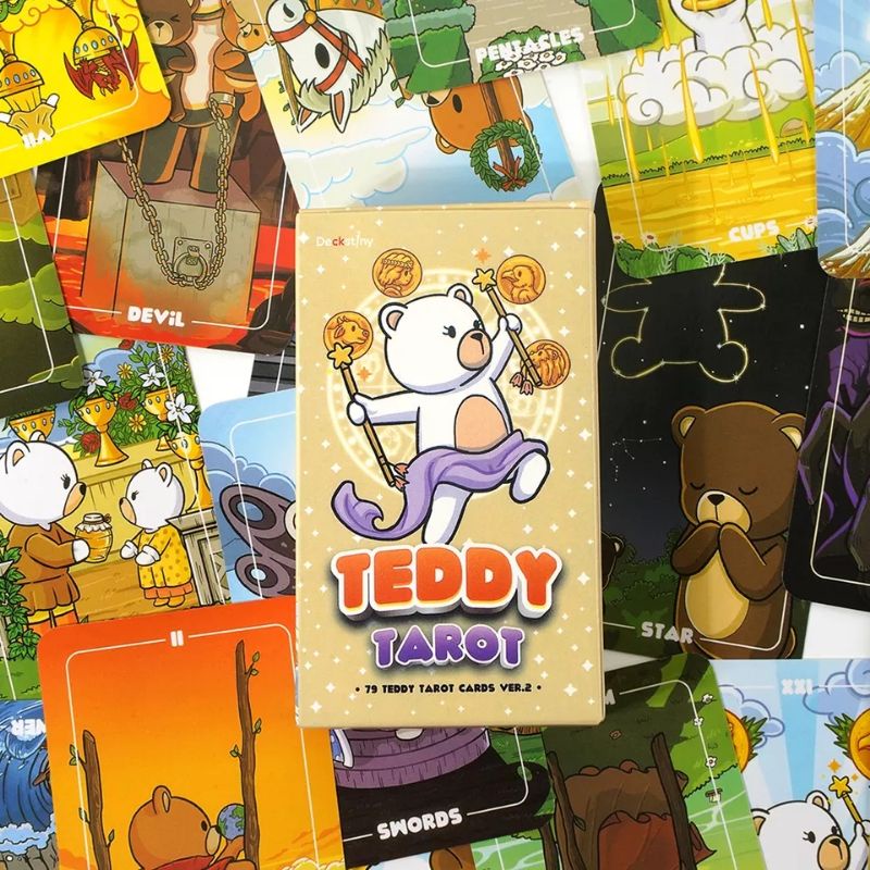 Teddy Tarot 12x7cm include guide paper