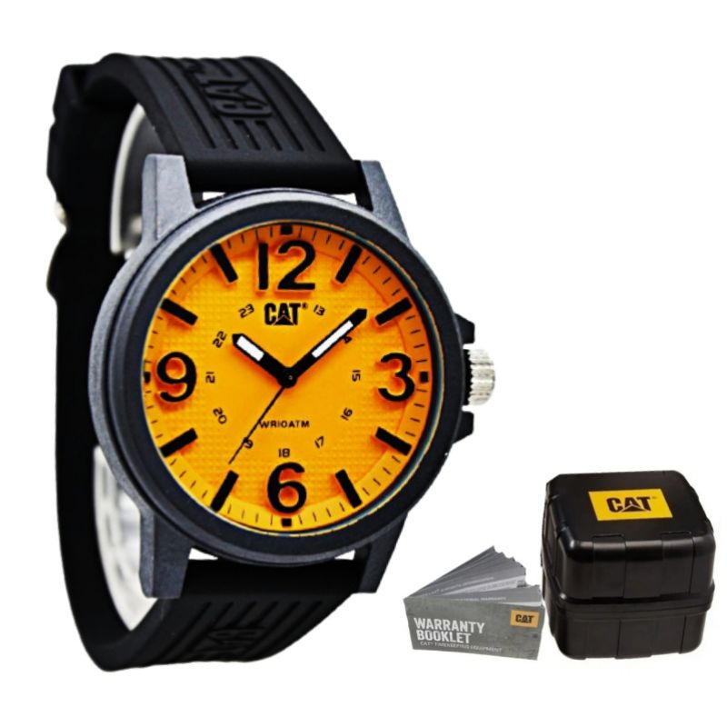JAM TANGAN PRIA CATERPILLAR LF 111 SPORT ANALOG CASUAL STRAP RUBBER
