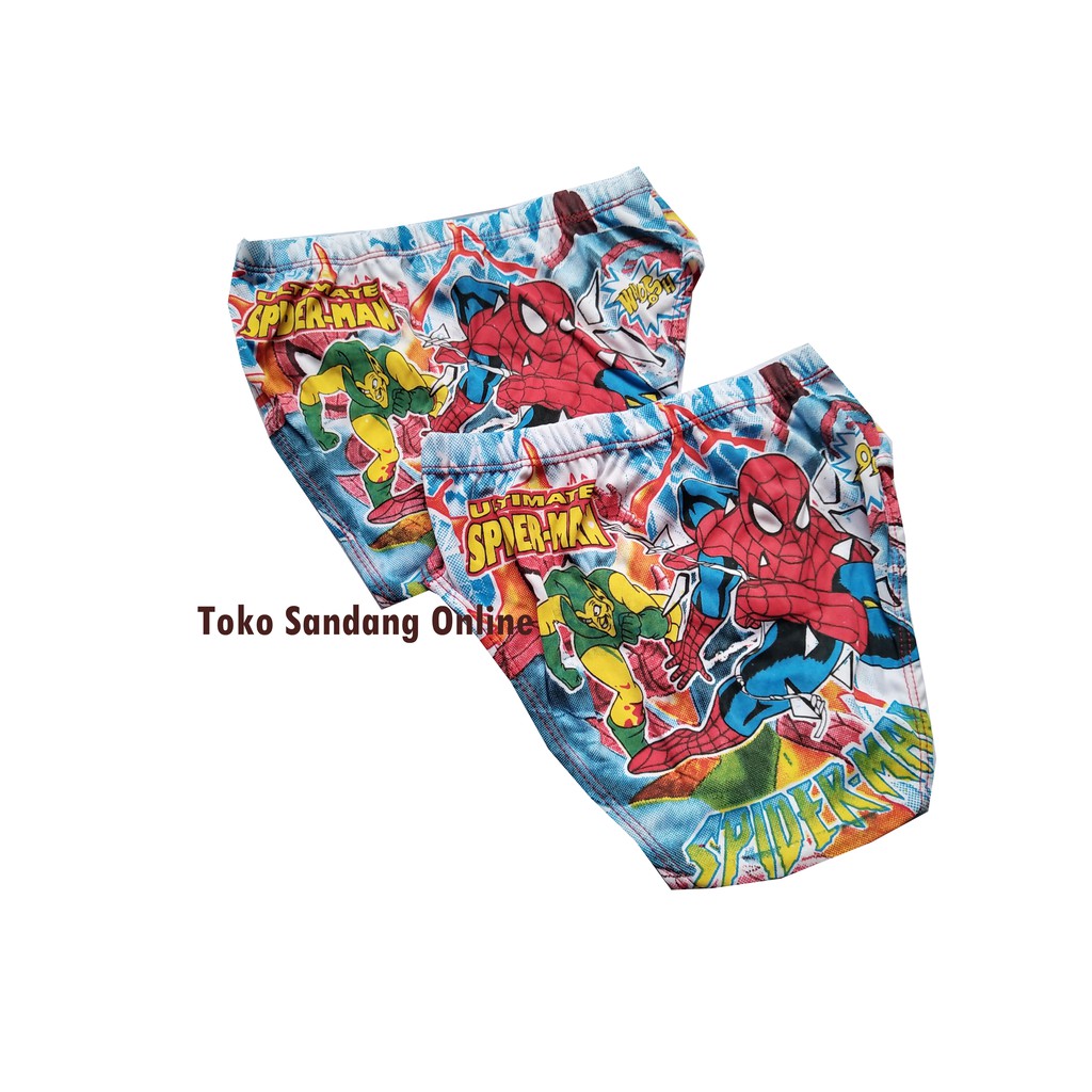 TERBARU SEMPAK ANAK FULL PRINT SATUAN MOTIF SPIDERMAN BATMAN CAPTAIN SUPERMAN