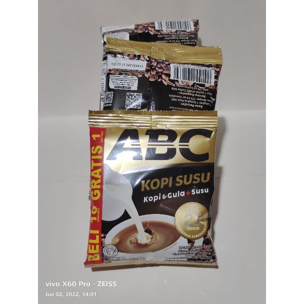 

Kopi ABC Susu 1 Renteng @ 10 sachet