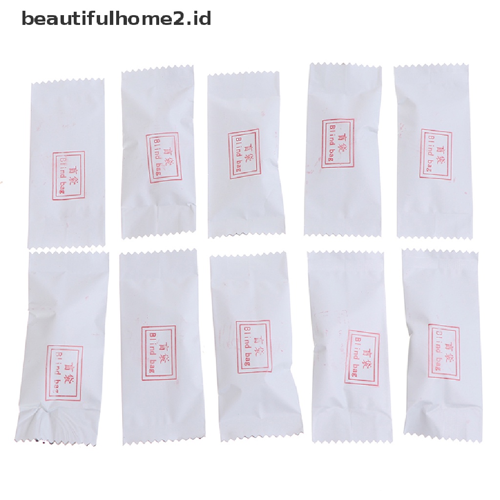 (beautifulhome2.id) 10pcs / Set Mainan Miniatur Tas Blind Untuk Aksesoris Rumah Boneka 1: 12