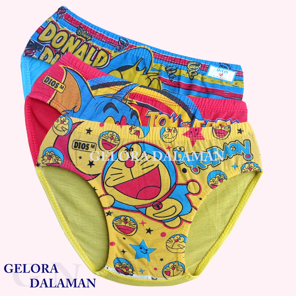 6 Pcs Sempak Anak Laki Celana Dalam Anak Cowok Gambar Kartun