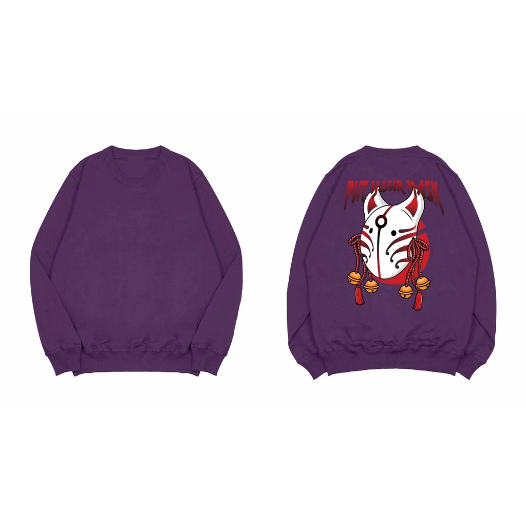 Sweater Crewneck Put Your Mask Fleece M - XXL