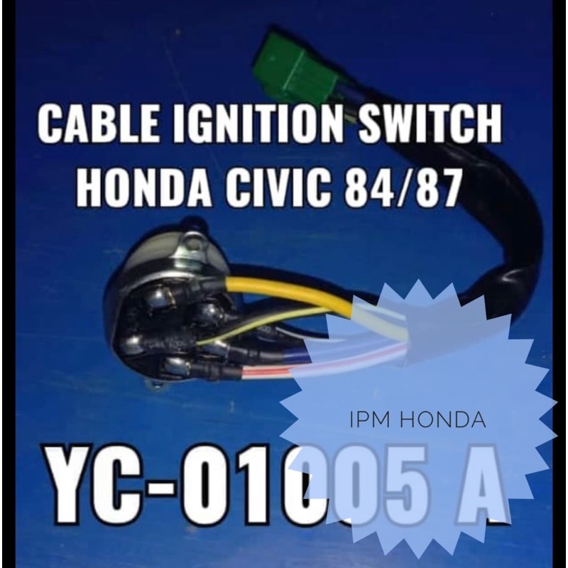 Cable Kabel - Kunci Kontak Ignition Switch Honda Civic Wonder 1984 1985 1986 1987