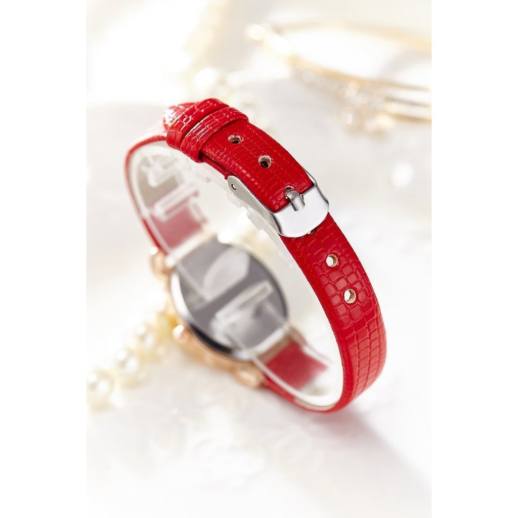 Jam Import  jam tangan wanita perempuan original desain korea yuhao SMALL MERAH