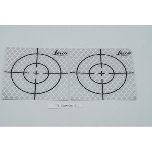 

7CZ Reflector 60x60mm 6x6 cm Sheet Silver - Survey Sticker Target - Tape Stiker Target Prisma - Leic