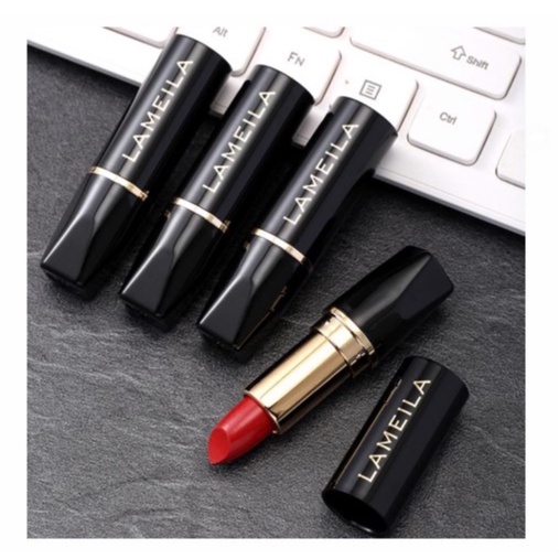 Lameila Black Gold Edition Lipstick 4 Warna Tahan Air Tahan Lama 2005