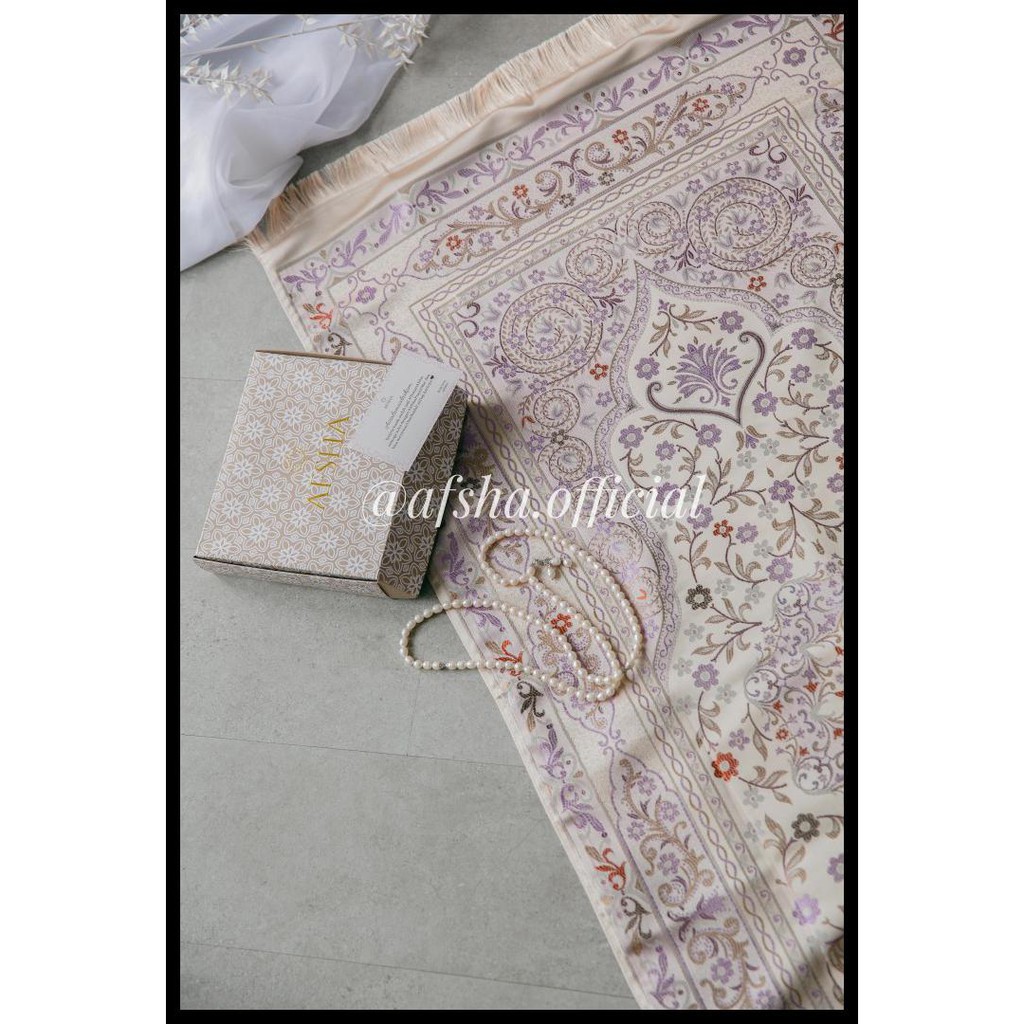 TERBARU ROYAL SAJADAH PREMIUM AFSHA HAMPERS - SAGE GREEN 