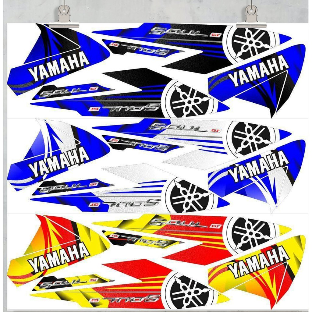 Striping Soul gt 125 All New Variasi Sticker Stiker Scotlite Skotlet Motor List Body Lis Stiker  Lis