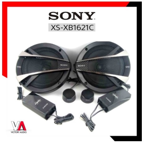 Speaker Split 2-Way Component System SONY XS-XB1621S XPLOD Mid Bass 6.5 Inch Crossover Tweeter 1 Pasang 350 Watt Max Power Original