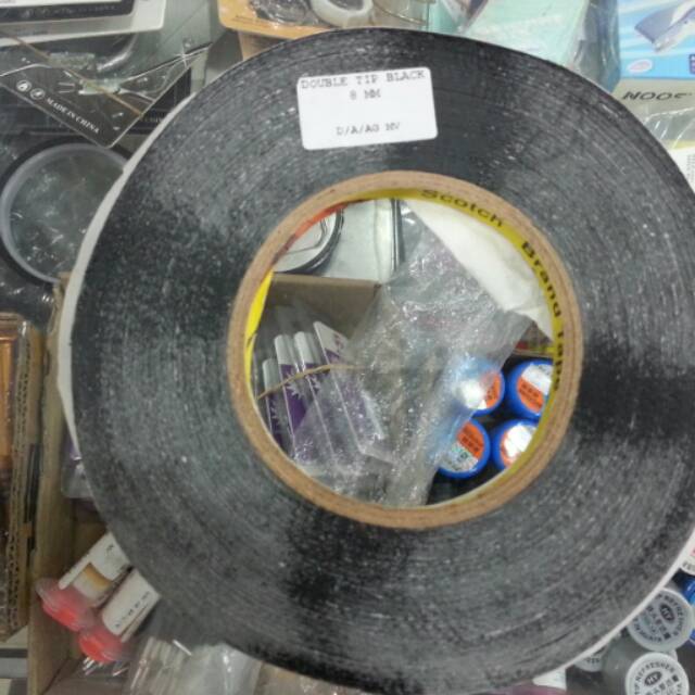 

DOUBLE TAPE 8 MM HITAM