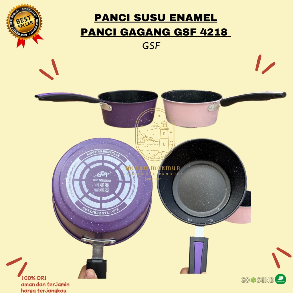 NEW!! PANCI SUSU ENAMEL GSF 4218 / PANCI GAGANG ENAMEL 18 CM