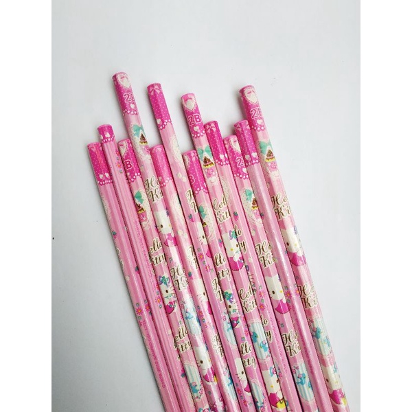 LT01 Pensil 2B Hello Kitty, Princess, Spiderman per 1pc