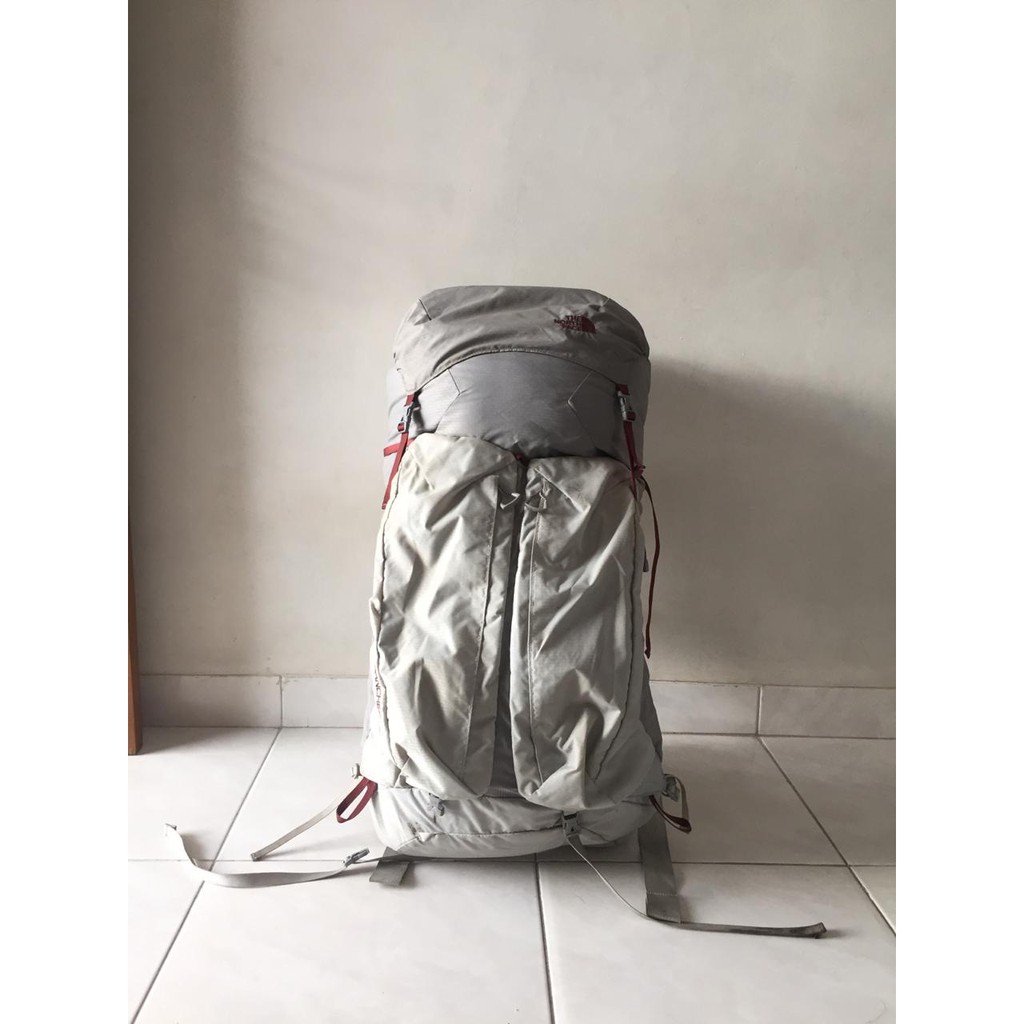 Preloved The North Face Banchee 50L grey-maroon