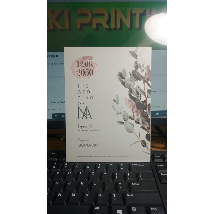 Blangko Undangan Griya SCPB-003 Free File Setting