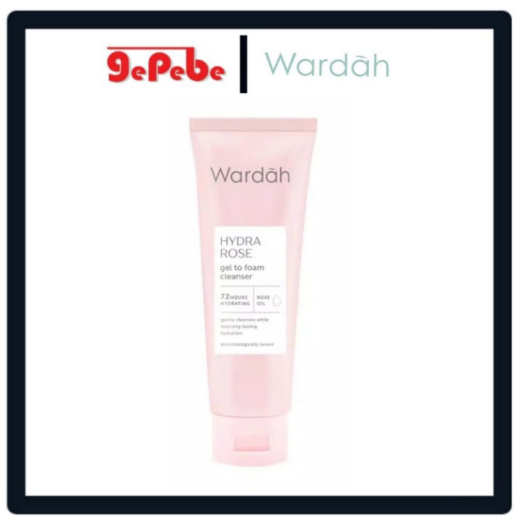 Wardah Hydra Rose Gel To Foam Cleanser 100ml